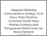 [thumbnail of Integrated Marketing Communications Strategy: Studi Kasus Public Relations Universitas Katolik Widya Mandala Surabaya pada Pengguanaan Media Cetak dan Media Elektronik.]