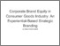 [thumbnail of Corporate Brand Equity in Consumer Goods Industry: An Experiential-Based Strategic Branding.]