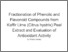 [thumbnail of Fractionation of phenolic and flavonoid compounds from kaffir lime (Citrus hystrix) peel extract and evaluation of antioxidant activity.]