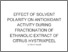 [thumbnail of Effect of solvent polarity on antioxidant activity during fractionation of ethanolic extract of Citrus hystrix peel.]